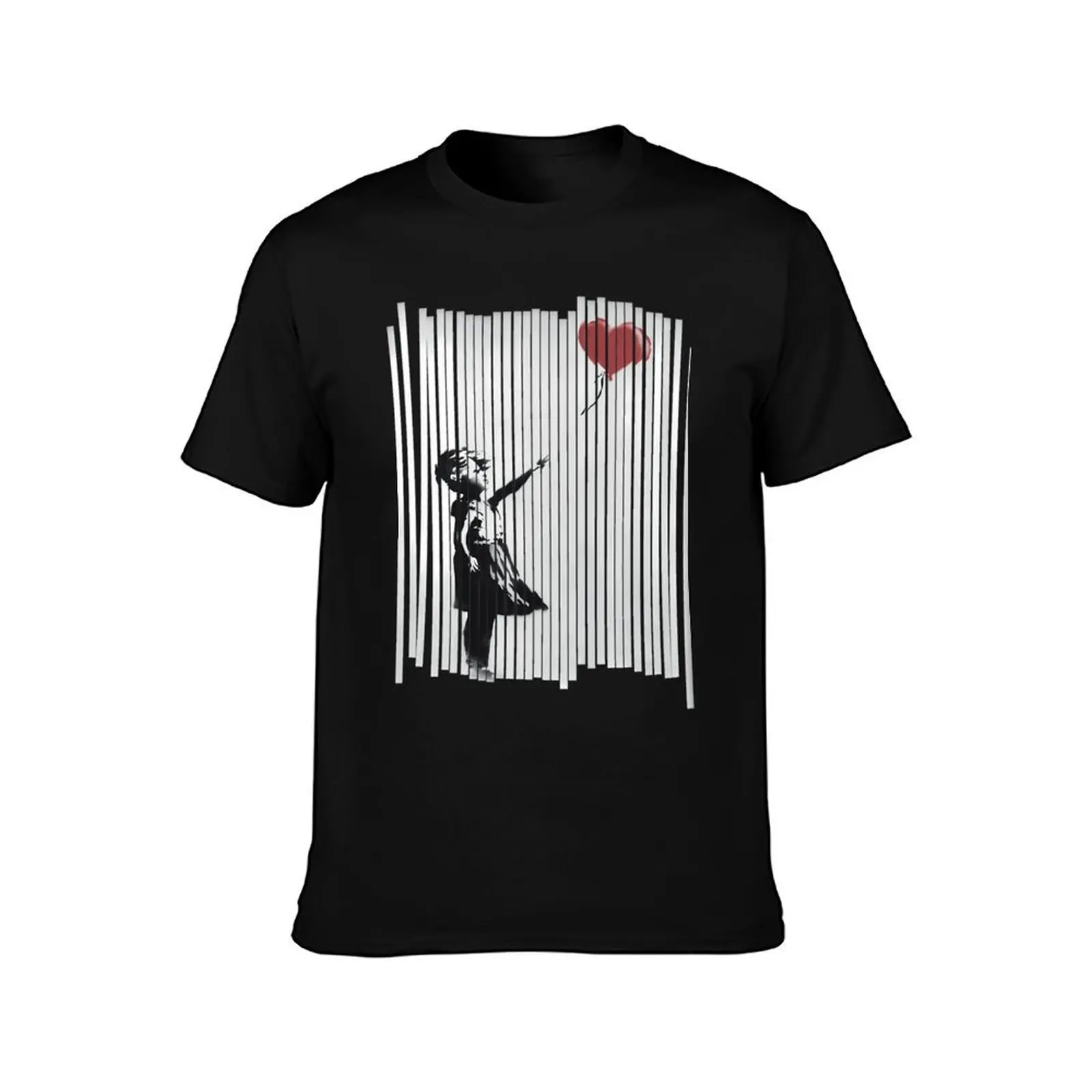 Hey I Fixed It Banksy Shredded Balloon Girl T-Shirt Casual Work Wear T-Shirt