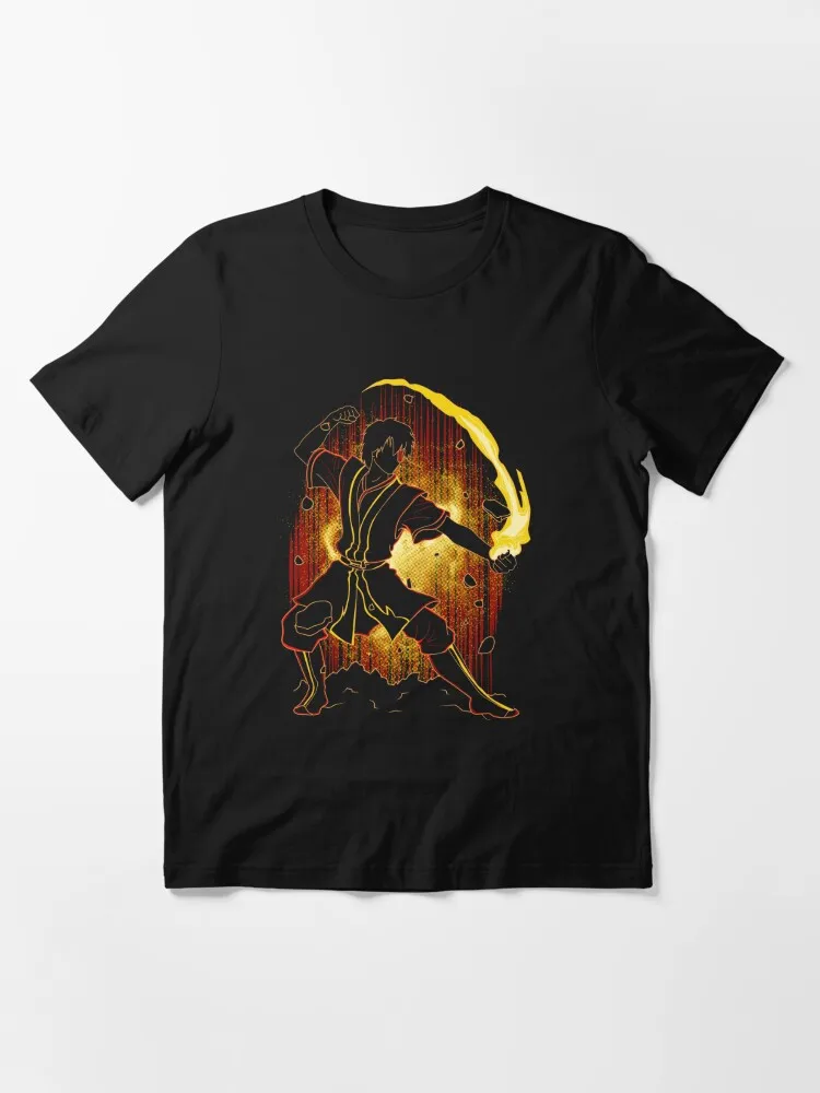 Shadow of the Firebender Essential T-Shirt Vintage Short Sleeve Crew Neck Clothing