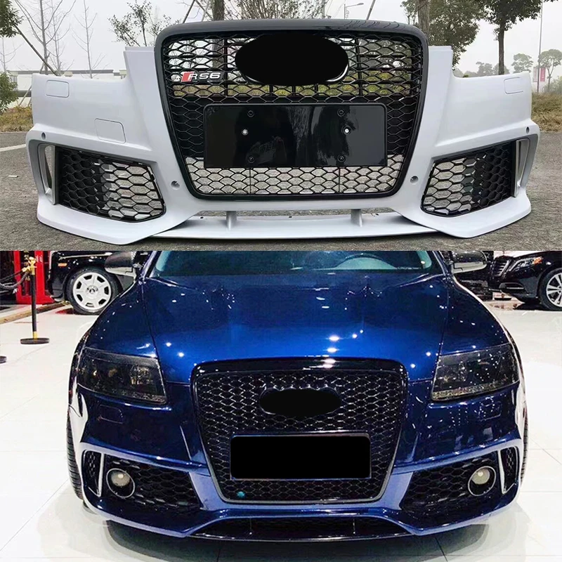 

A6 S6 C6(2009-2011) Facelift to RS6 C6-Style Front Bumper with Grill Upgrade Conversion BodyKit C6 RS6 Style Bodykit