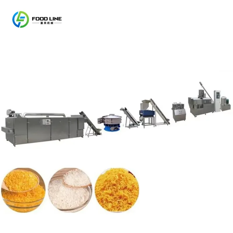 Automatic Electric Bread Crumb Processing Line Professional Cake Bread Crumb Making Machine Commercial Bakery Custom