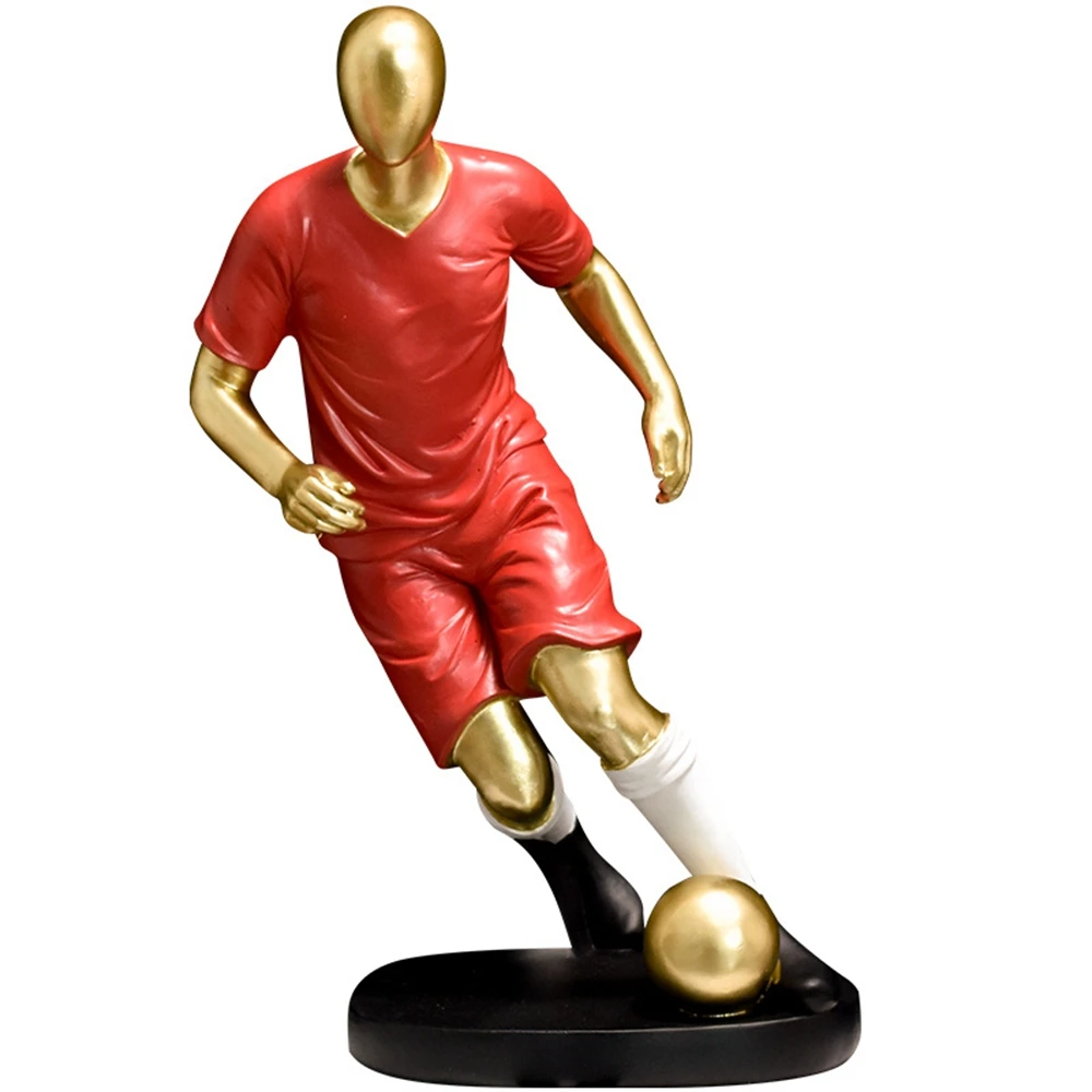 

Simple and luxurious mini football player decoration home TV Statue Art Home Office Desktop Decoration Figurines Statues Decor