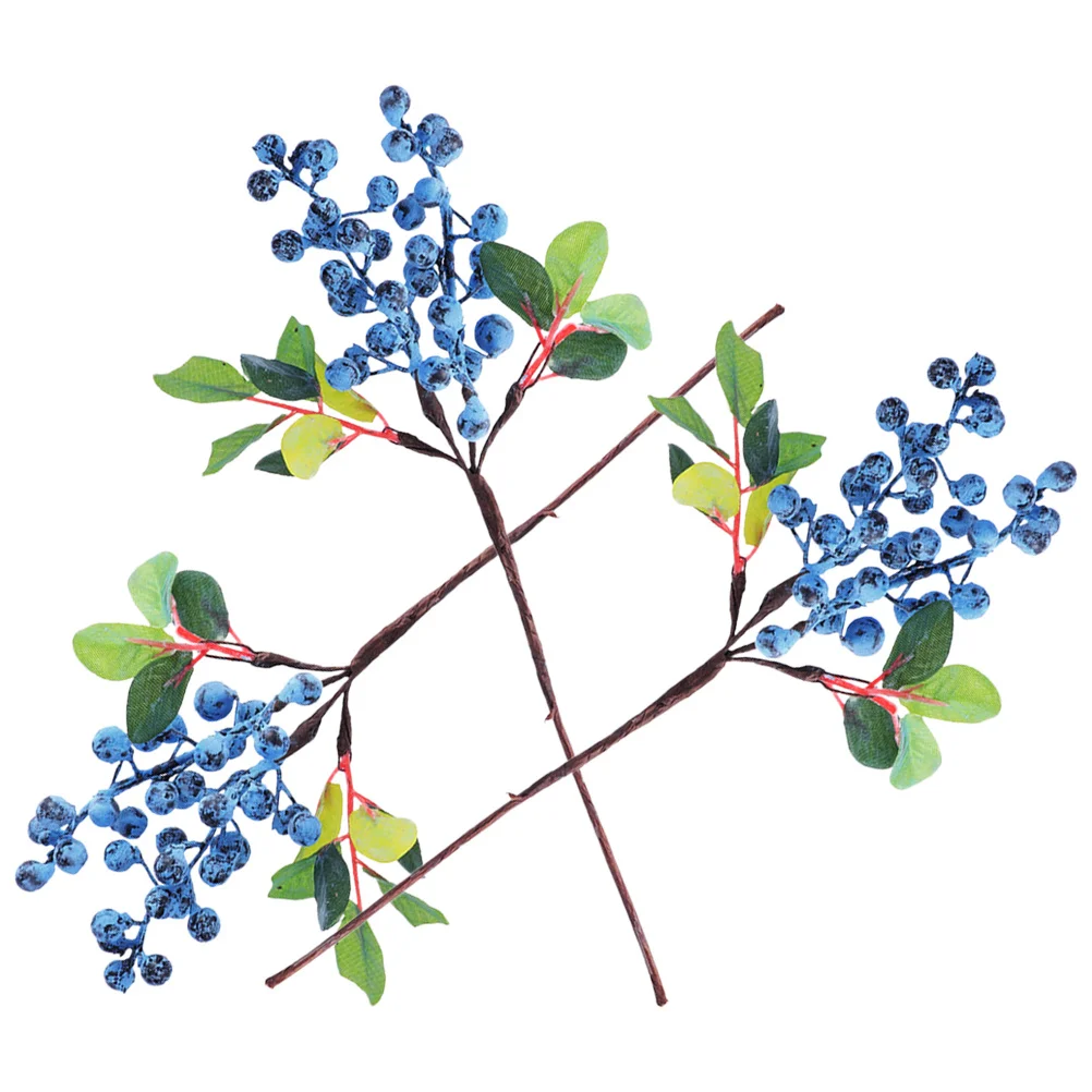 3 قطعة ينبع التوت وهمية الاصطناعي عيد الميلاد التوت يختار عطلة زهرية الديكور الزفاف تشكيلة زهور المركزية