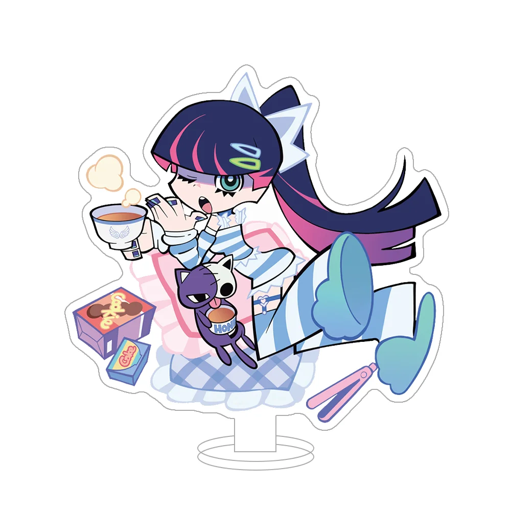 Panty & Stocking with Garterbelt Stocking Panty Acrylic Stand Acrylic Keychain Desktop Decor desk figure anime goods Fans Gifts