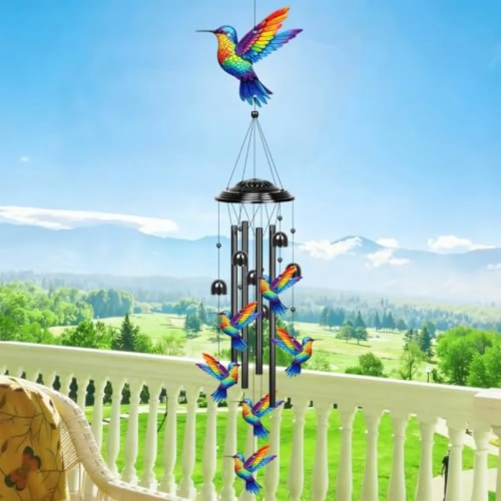 MY Lucky Wind Chime Hanging Decorative Gift Ideal for Outdoor Courtyards Balconies Home Decor Invites Fortune and Auspiciousness