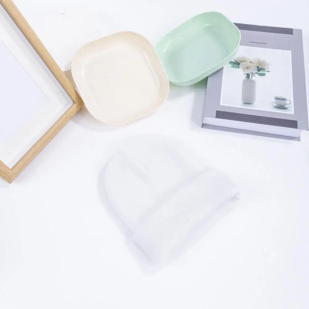 

Мягкая дышащая вязаная шапка, зимняя вязаная шапка без полей для мужчин и женщин, мягкая эластичная уличная одежда, однотонная, для тепла, для размеров