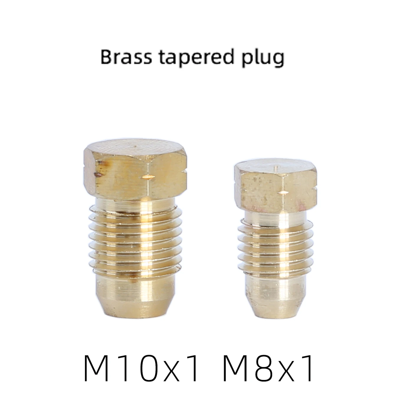 Brass tapered plug oil plug is used for industrial machinery lubricating oil circuit oil separator plug M10 M8