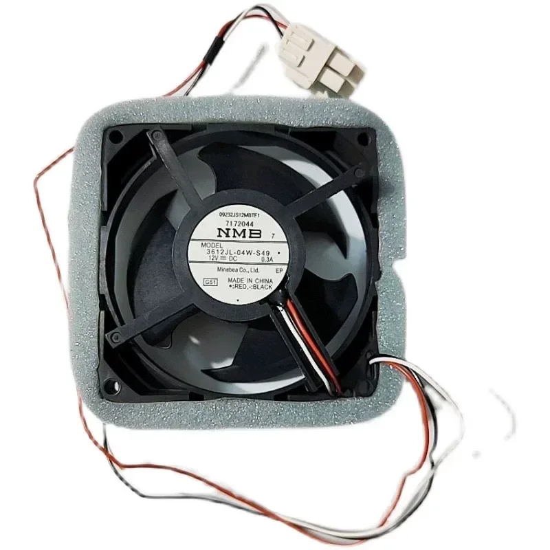 for Samsung Refrigerator Fan for NMB-MAT Model 3612JL-04W-S49 12V 0.3A Cooling Motor Replacement Part
