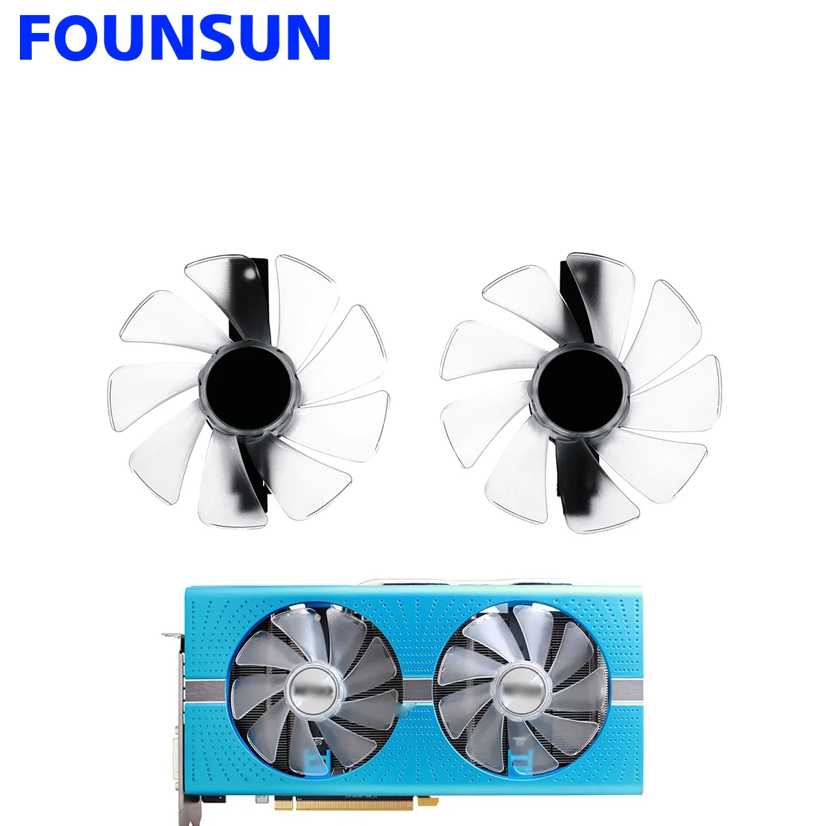 

New CF1015H12D Cooling Fan For Sapphire RX470 RX590 RX580 RX480 RX570 NITRO Special Edition Graphics Card Cooler Fan FD10015M12D