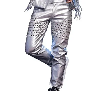 Silver Jazz Dance Costume Sequin Stage Wear For Nightclub Men Singers Tassel DJ DS Hip Hop Gogo Performance Clothing DNV10461