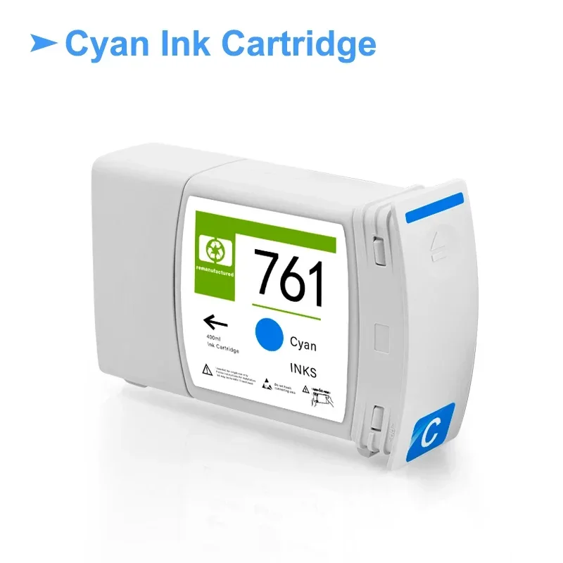 Cartouche d\'encre de rechange pour imprimante HP DesignJet, 6 couleurs, entièrement pigmentée, T7100, T7200, 761