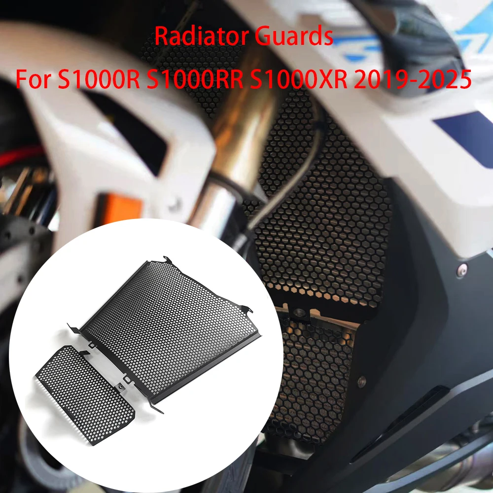 

Motorcycles Water tank network Cooling Cover For BMW S1000R S1000RR S1000XR 2019-2025 Radiator Grille Guard Cover Protector