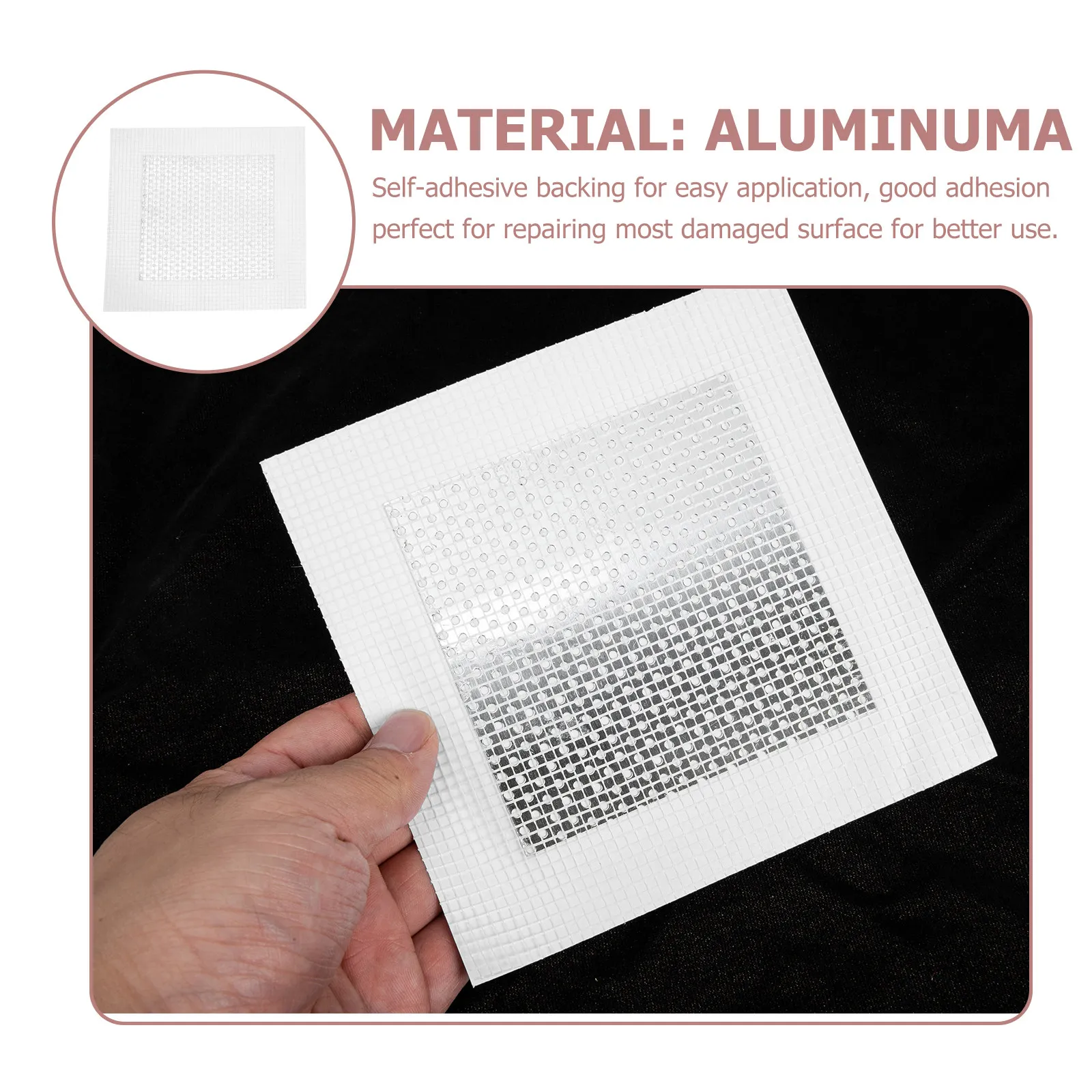 12Pcs Wall Repair Patches Fiberglass Drywall Patch Kit Self Stick for Damaged Surfaces Home Office Factory No Cracks