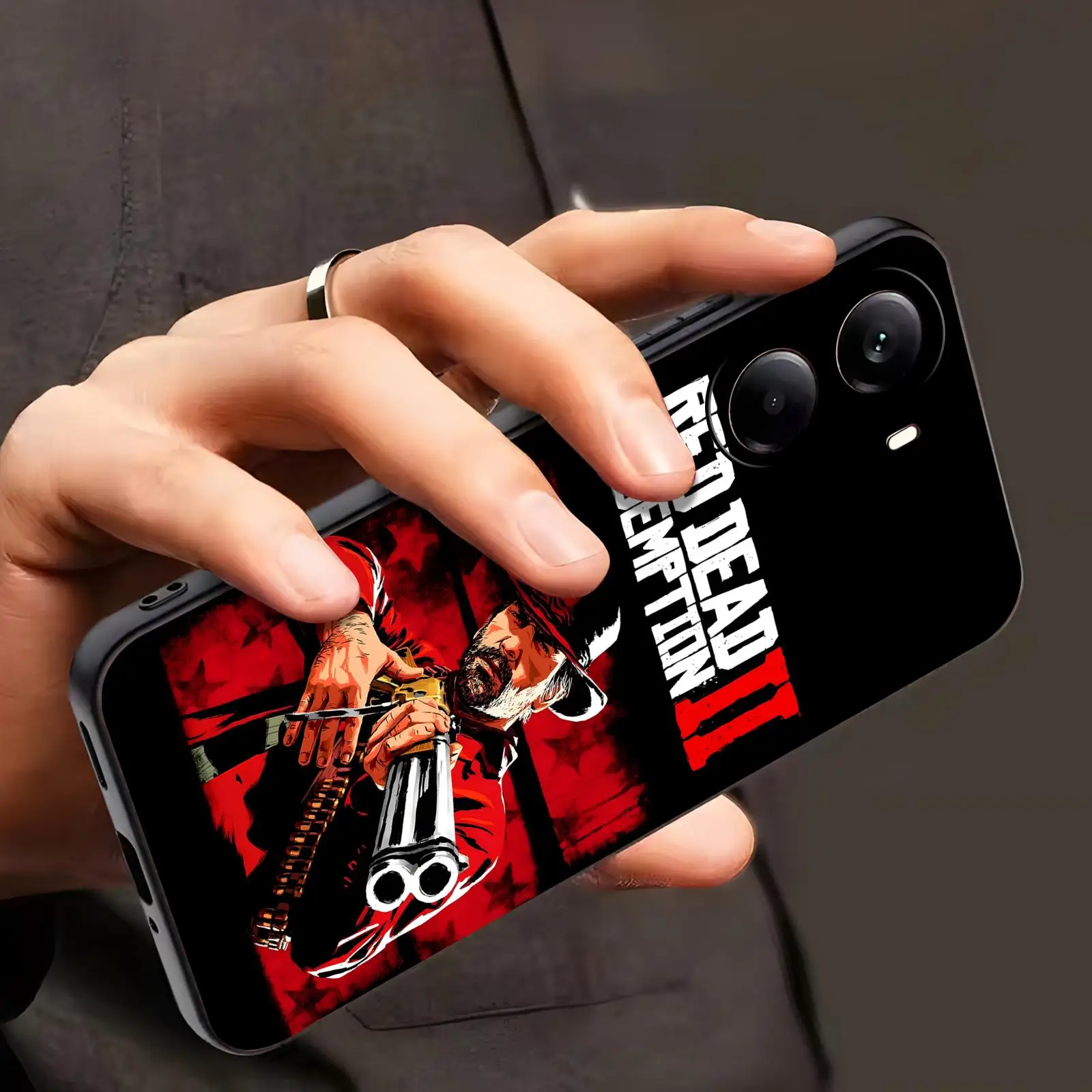 Coque de téléphone pour Xiaomi POCO M7 M6 M5 X7 X6 X5 F7 F6 F5 Pro 5G HOT GAME Red Dead Redemption, housse noire souple antichoc