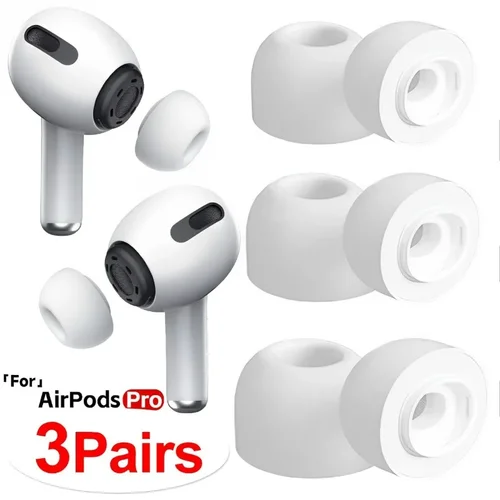 Almohadillas para los oídos de espuma viscoelástica para Airpods Pro, accesorios para auriculares Bluetooth, tapas de repuesto para los oídos, almohadillas para los oídos S M L, 3-1 pares