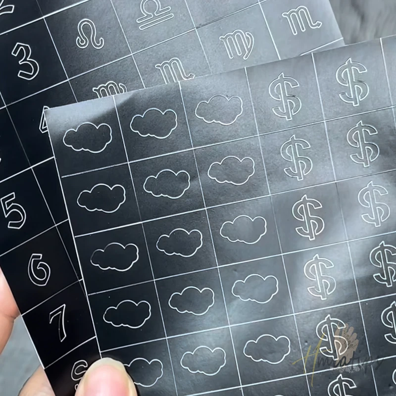 Airbrush Nail Art Stencils Love Heart Number Butterfly Design Prints Decals Template Airbrush Nail Trendy Salon Manicure Supply
