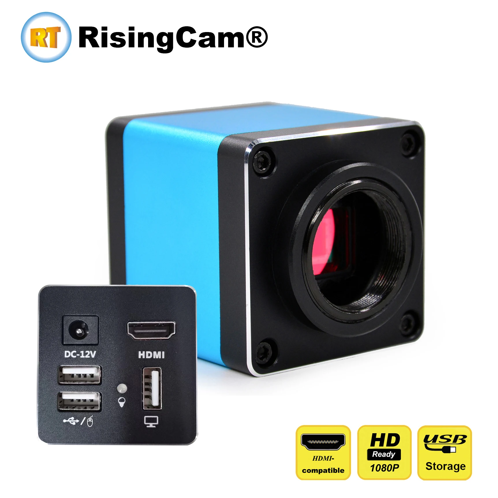 Risingcam-câmera Digital com Saída Hdmi e Usb hd 1080p 60fps Sensor Insta Armazenamento Flash Usb Imx335