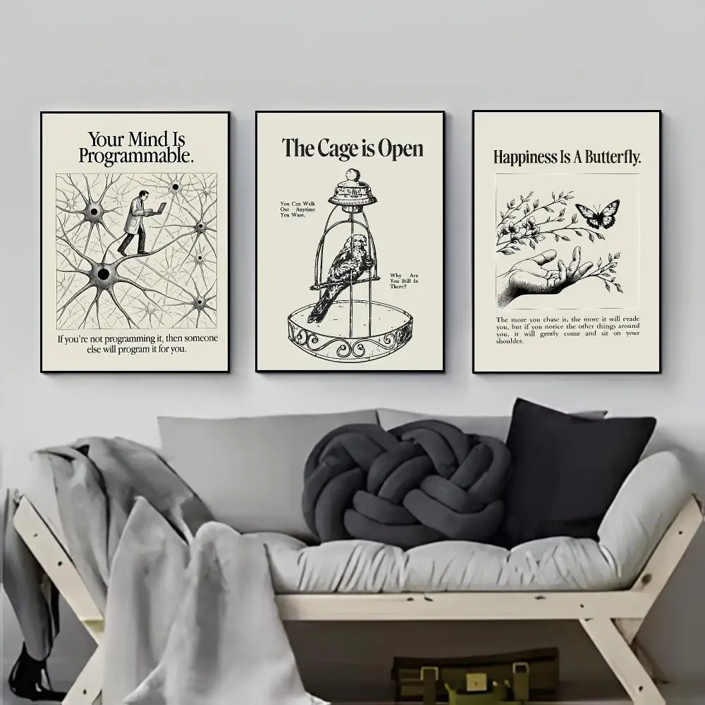 Inspirational Positive L-Life Attitude Quotes Poster Elegant Indoor Artwork Design & Contemporary Home Decor