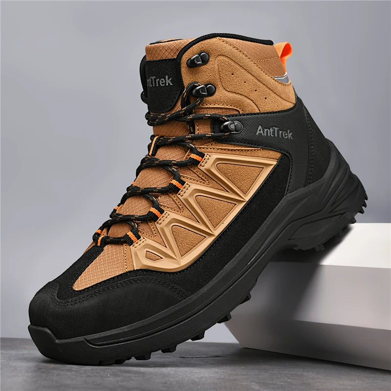 Men New Tactical Boots Ultrallight Safety Lace Up Army Boots Work Male Camping Anti-Slip High Quality Waterproof Desert Boots