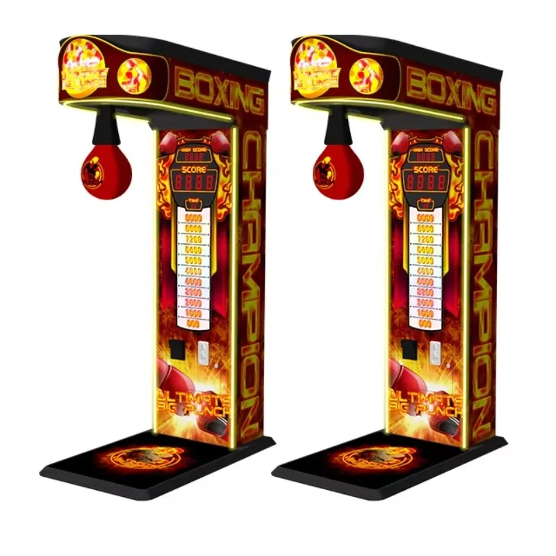 FL Wholesale  Coin Operated Game Street Amusement Park Boxer Boxing Machine Arcade Game Boxing Punch Machine Customized