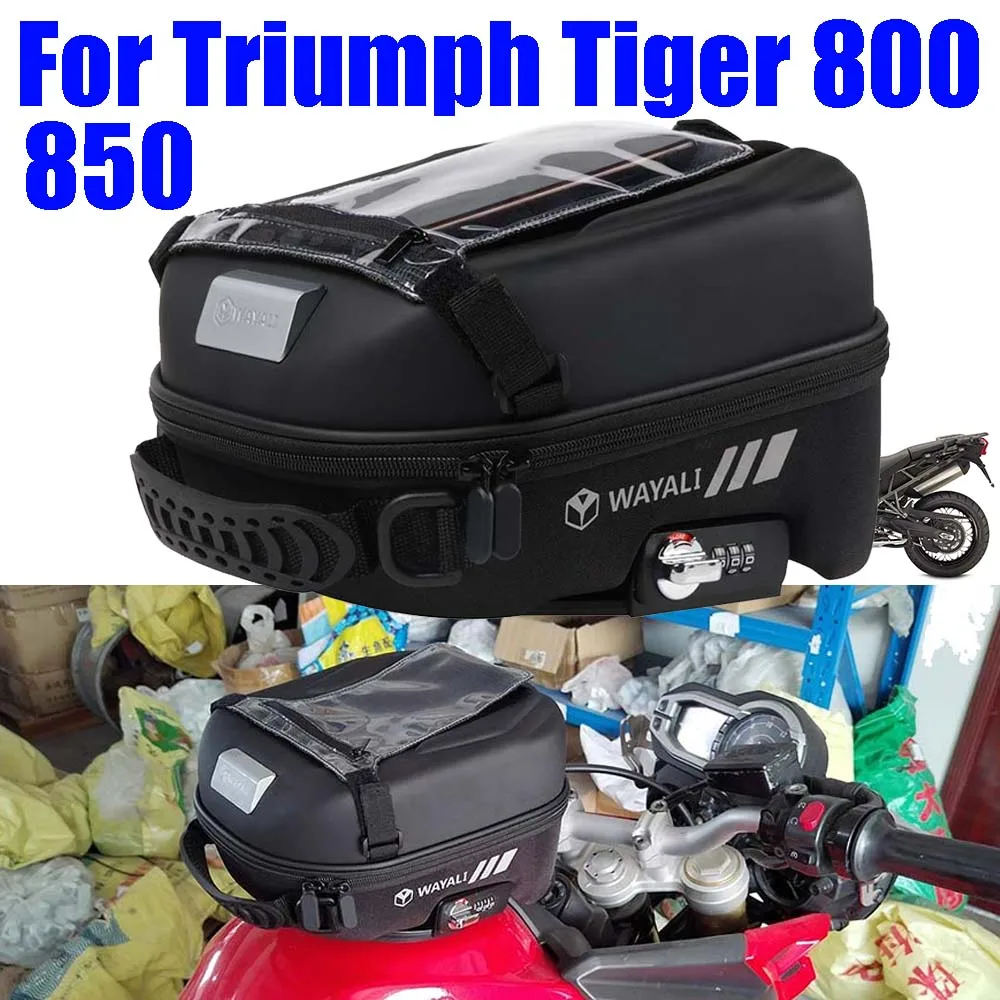 

For TRIUMPH Tiger 800 XC XCA XCX XR XRT XRX Tiger 850 Sport Accessories Tank Bag Waterproof Storage Bags Luggage Tanklock Bags