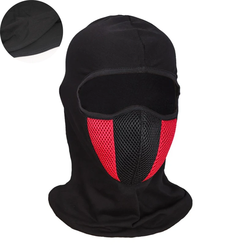 Breathable Balaclava Motorcycle Full Face Mask Motorbike Cycling Bike Mask Motocross Helmet Hood Moto Riding Neck Face Mask