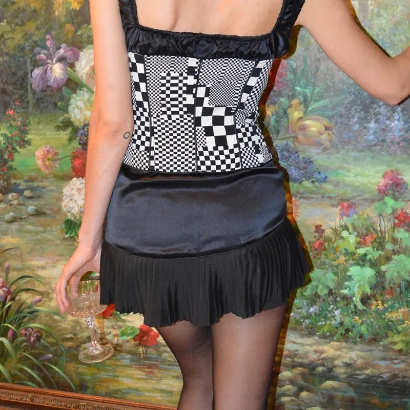 

Sexy Tightened Plaid Skirt Street Sle Faionable Autumn New Arrival Women's ort f-length Skirts Polyester Fabric