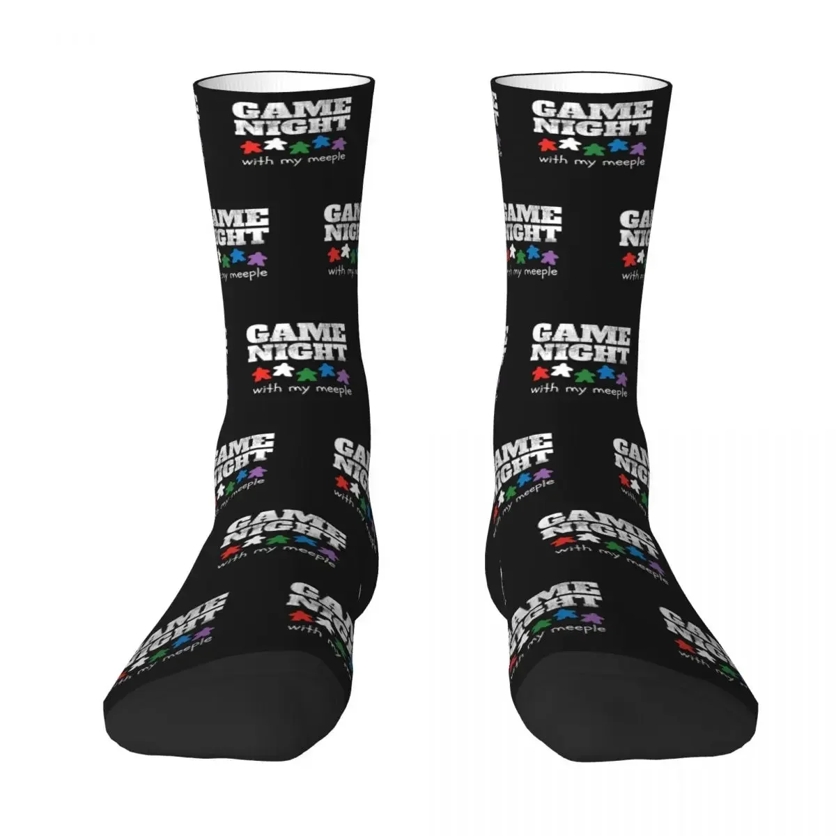 Board Game Night Family Friends Socks Harajuku Sweat Absorbing Stockings All Season Long Socks Accessories for Unisex Gifts