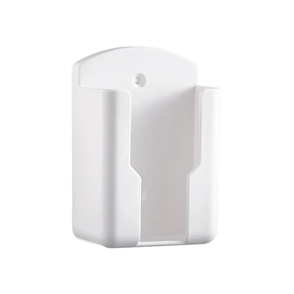 1pc Remote Control Wall Mounted Holder Universal White Air Conditioner Box Storage ABS Save Space Stable Standing