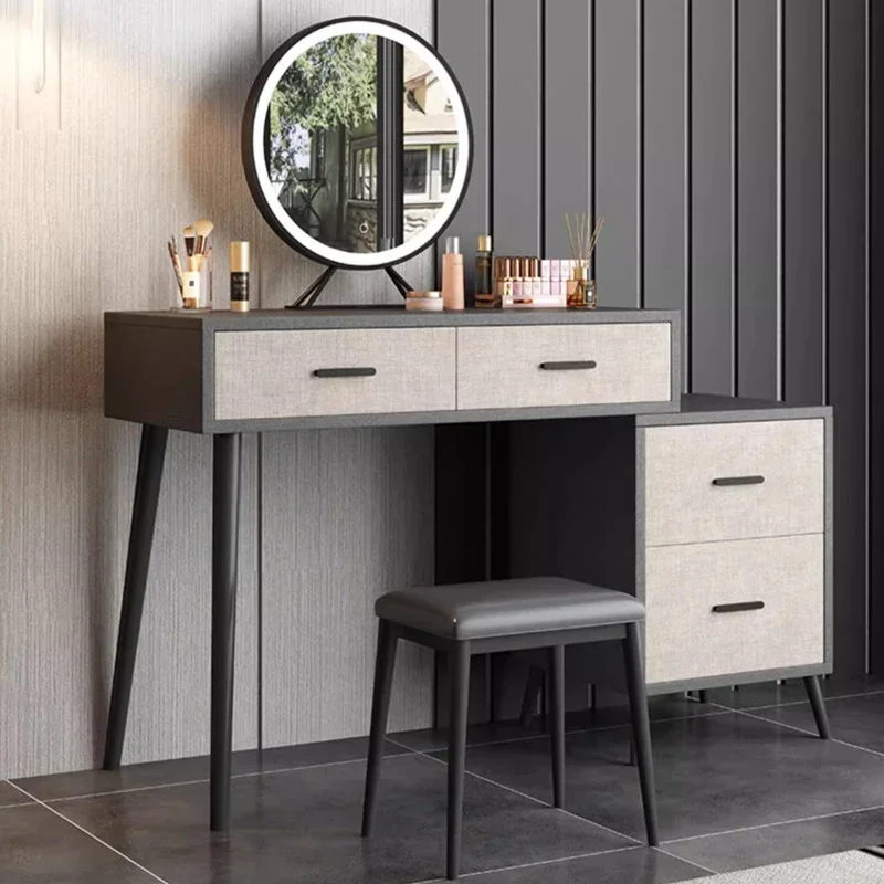 High Quality Modern Vanity Makeup table Bedroom Furniture Nordic Dressing Table With Drawer Mirror And Stool