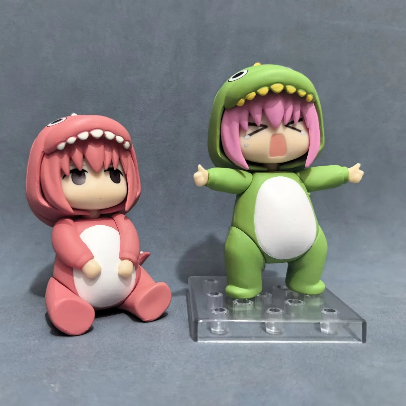 Anime Lonely Rock Dinosaur Pochy 2369# Pink Green PVC Action Figure Collection Statue Model Toy 10cm