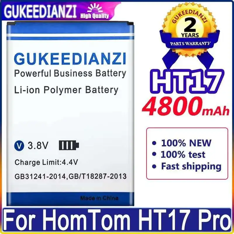 

Mobile Phone Battery Premium Replacement For Homtom HT17 Pro 4800Mah