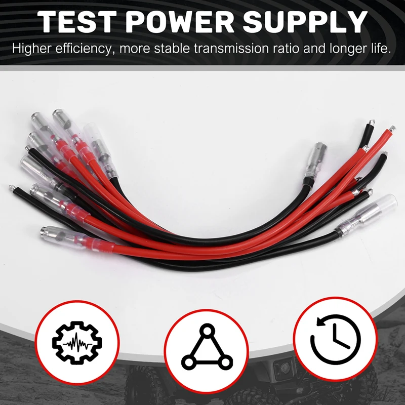 A99E-10PCS 4.0Mm Banana Plug To Alligator Clamp Test Line Power Supply Test Line For RC Car