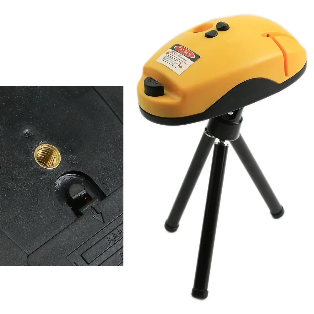 Multi Functional Laser Level Horizon Vertical Line Level Tool Spirit Level Mouse Type Right Angle 2 Red Lines