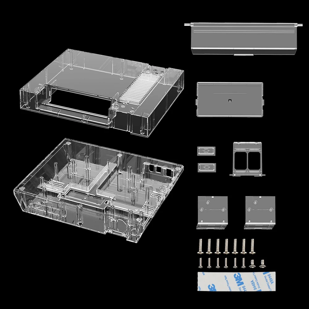 Bitfunx Ersatzgehäuse Transparente Schutzhülle für NES für Nintendo Entertainment System Konsole – Detail 2