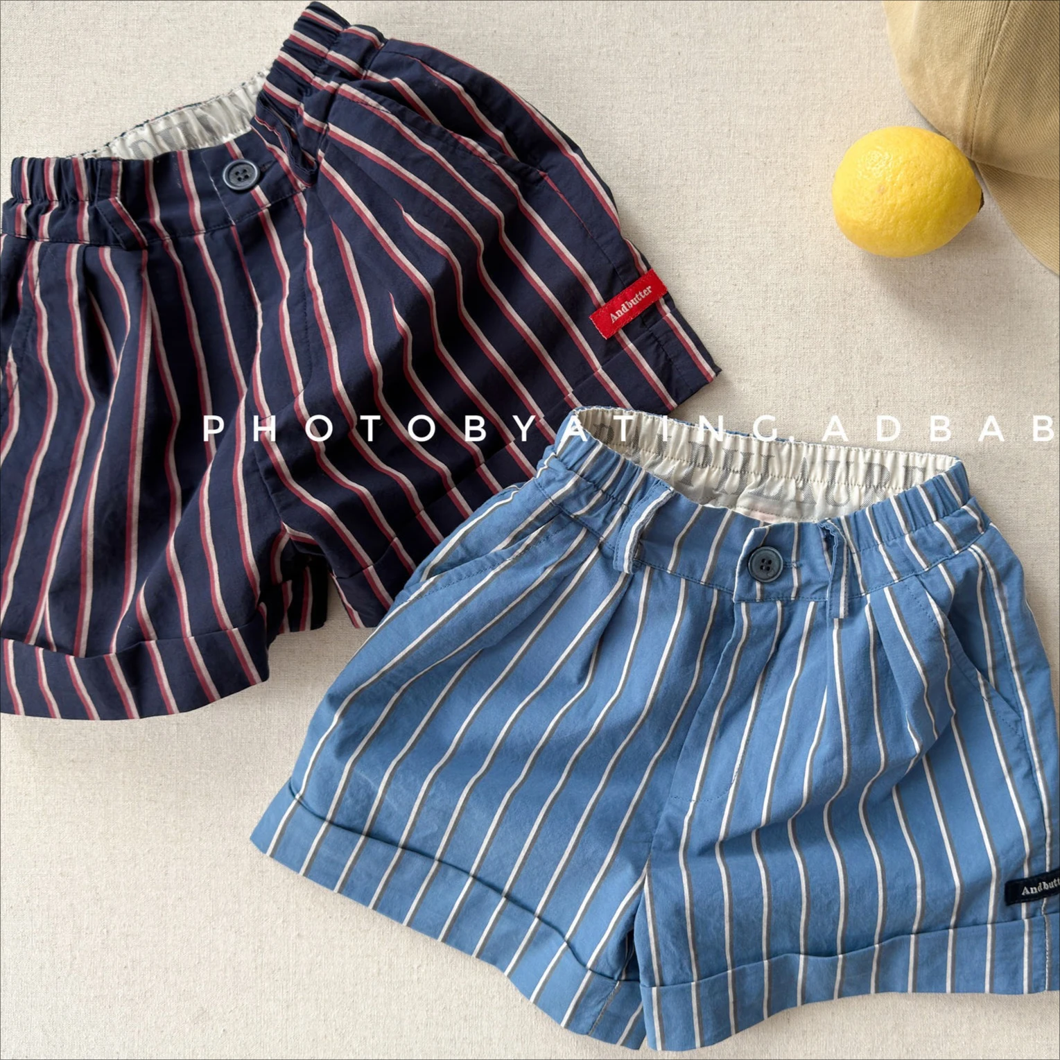 

Boys Pants 2026 Spring and Summer New Children's Clothing Korean Style Boys and Girls Casual Simple Striped Shorts Daily
