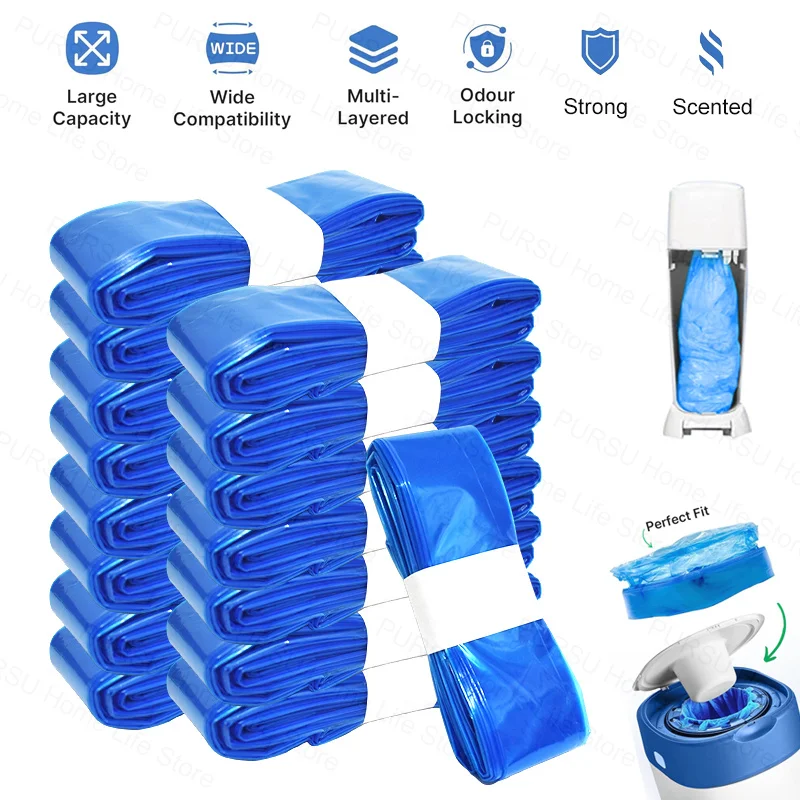 Multi-Colour Diaper Pails Refills For Tommee Tippee Sangenic Simplee or Twist&click For Angelcare For Genie For Munchkin Pails