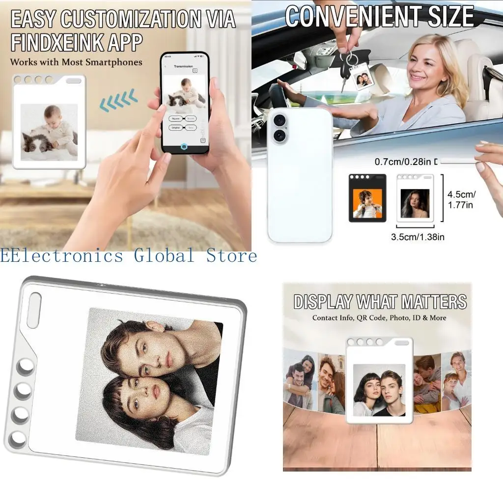 

462B Eink Photo Keychain Location Tracking Trackers With Loud Alarm And Real Time Positioning For Pet Personals Belongings