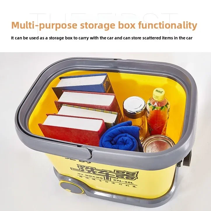 Durable 36L Car Wash Car Wash Box Portable Brush 220V High Pressure Water Gun Intelligent Electric Vehicle