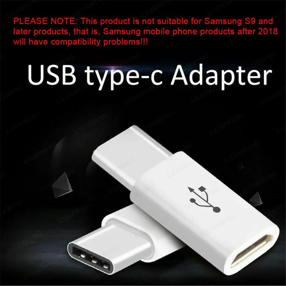 5PC Micro USB Female To Type C Male Adapter Converter Micro-B To USB-C Connector Charging Cable Adapter Mobile Phone Accessories