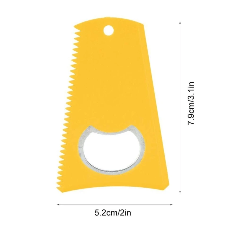 Longboards Wax Remover with Keychains Hole Wax Cleaning Tool Multifunctional Surfboard Wax Comb Surfboard Cleaning Tool