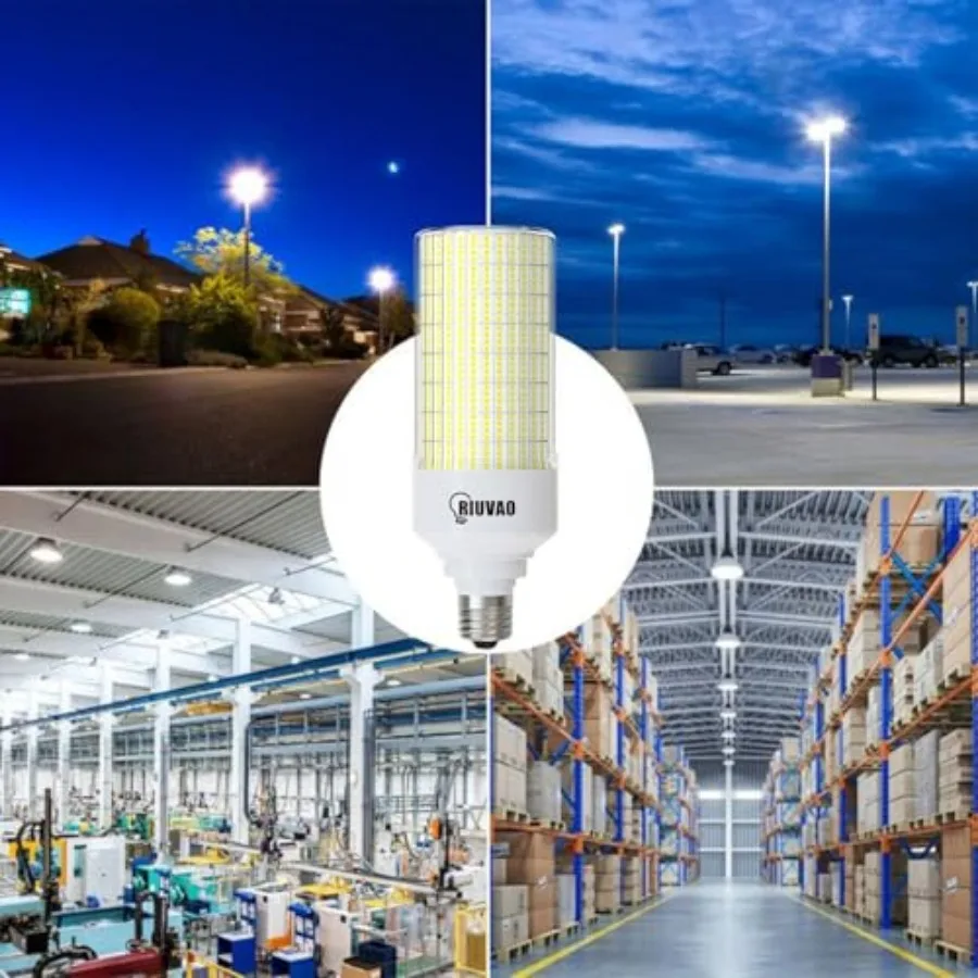 RIUVAO Led Corn Light Bulb 2 Pack, 800W Equivalent 5000K Daylight 12000Lm Super Bright E26/E39 Base 80W Led Bulbs, Replace Meta - view 6