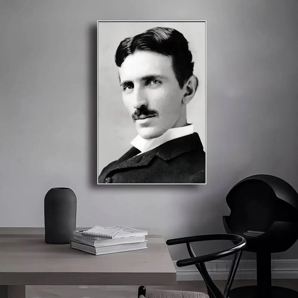 نيكولا تي تسلا x ديكور قماش المشارك المنزل مكتب مقهى بار ديكور الشمال ديكور الهدايا غرفة المنزل