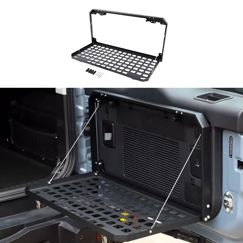 Car Tailgate Storage Rack Fit for JETOUR Traveler T2 2023-2024 Modified Trunk Expansion Bracket Tactical Board Exterior Parts