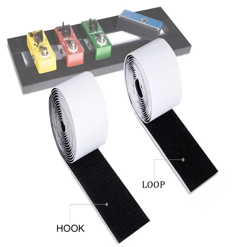 

Adhesive Guitar Pedalboard Pedal Board Pedals Mounting Tape Length 2M Width 5CM Hook Loop Guitar Accessories