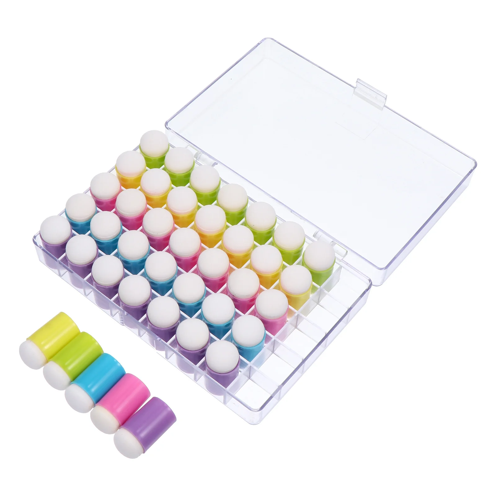 

1Set Kids Painting Finger Cots Sponge Sleeves Durable DIY Drawing Tool Parent Child Play Paint Toy Painting Toy