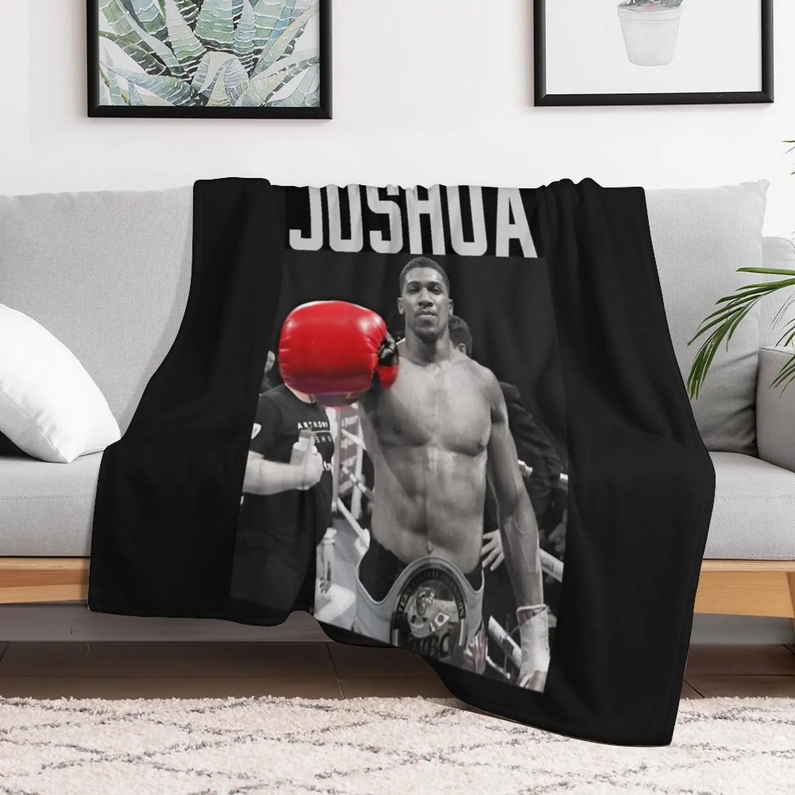 Anthony Joshua Classic T-Shirt.png Throw Blanket Weighted funny gift Flannels Travel Blankets