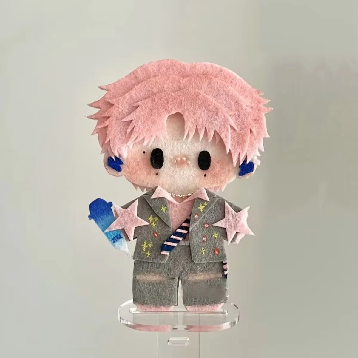 「Reverse Love」かわいいピンクのウール「Ziyu」不織布完成品素材、ランドセルアクセサリー、ペンダント、装飾ギフト