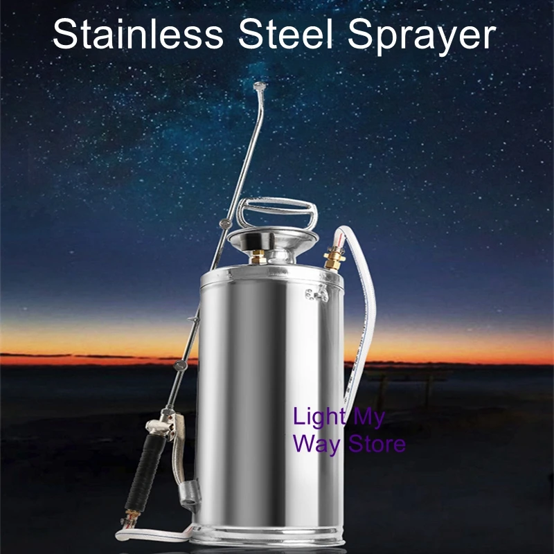 Stainless steel spray pot pneumatic high pressure small pesticide bucket spray bottle