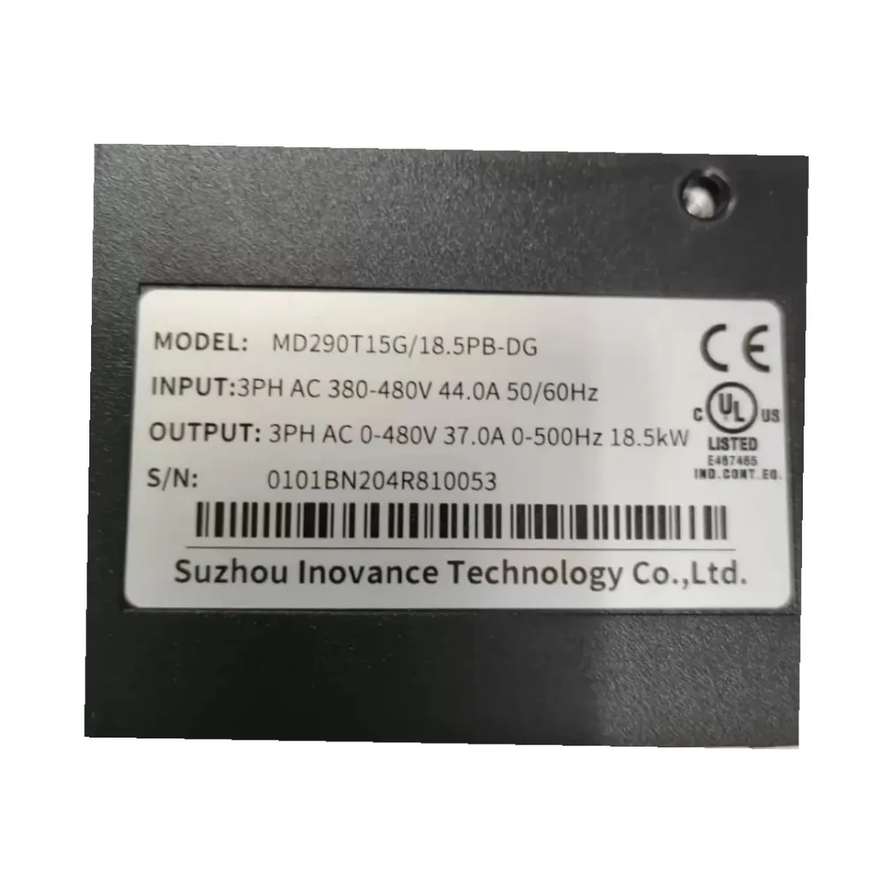 Heavy Duty Three-Phase 380V IP20 Power V/F Control Converter AC Drive Variable Frequency Driver MD290T15G18.5PB