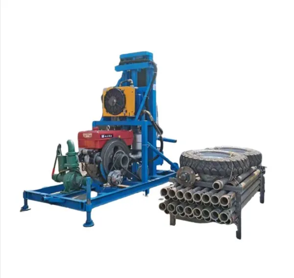 

Ручная портативная установка для бурения водяных скважин 50 м 100 м Простая машина для бурения скважин